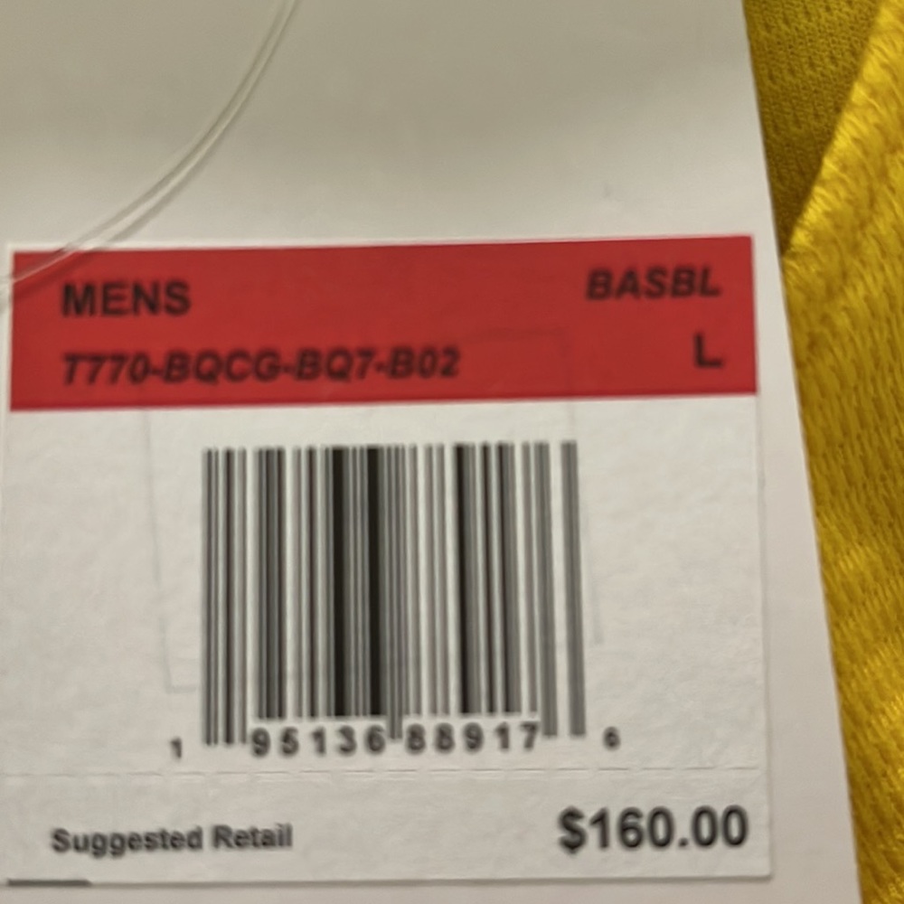 New w/ tags - Boston Red Sox Xander Nike City Connect Player Jersey Yellow - Picture 4 of 6